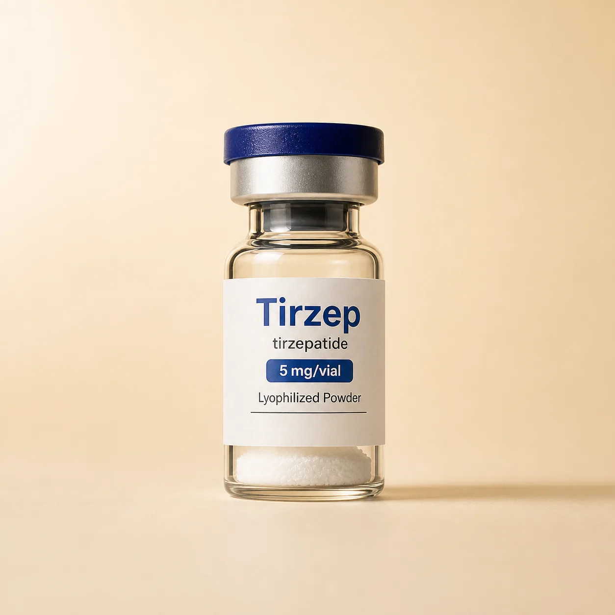 Tirzep lyophilized powder vial